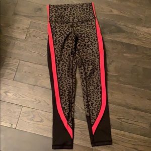DYI 7/8 leggings - Moss Leopard Flame